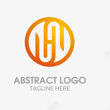 工业感圆形创意渐变logo图标图标