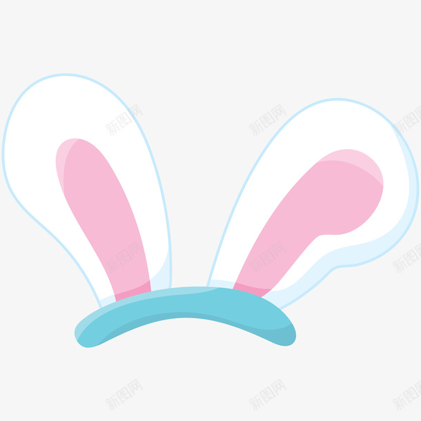 卡通兔子耳朵简图png免抠素材_88icon https://88icon.com 动物 卡通 可爱的 小兔子 小白兔 手绘图 耳朵