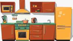 现代家居厨房装修素材