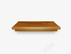 深色木质桌子素材