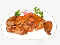 菜盘子烤鸭美食美味一品鸭高清图片