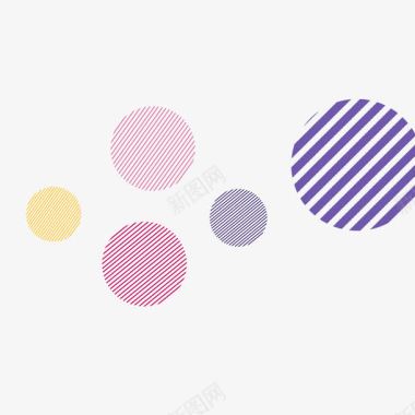 紫色背景设计圈圈装饰图案图标图标