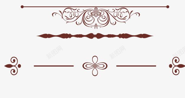 欧式分割线条png免抠素材_88icon https://88icon.com 分割 分隔线条 欧式 线条