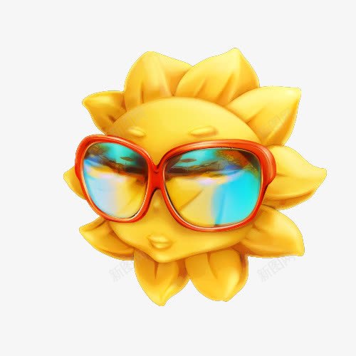 夏日元素png免抠素材_88icon https://88icon.com 卡通 墨镜 夏天 夏日 太阳 阳光