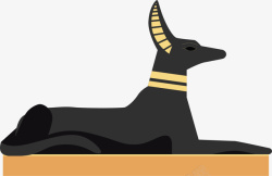 古老埃及灰色动物矢量图素材