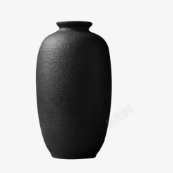 空瓶椭圆形陶瓷花瓶高清图片