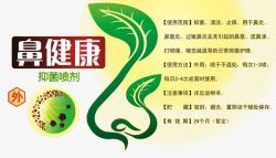 鼻炎宣传单鼻健康喷剂高清图片