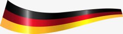 德国国旗飘带素材