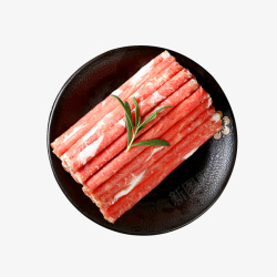干锅焖羊肉羊肉卷片高清图片