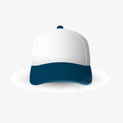 蓝色毛线帽子白色运动帽子矢量图高清图片