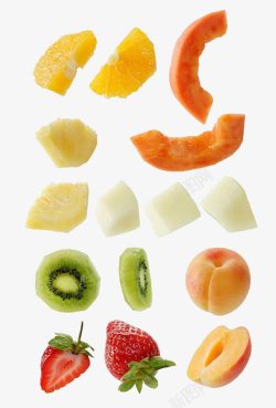 木瓜片水果高清图片