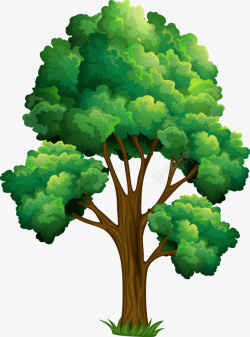大树手绘贴画手绘彩色大树13高清图片