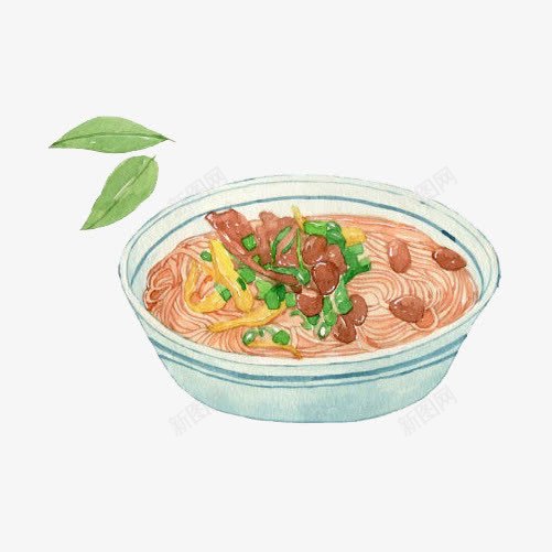 桂林米粉手绘画片png免抠素材_88icon https://88icon.com 小吃 手绘美食 米粉 米线 麻辣味