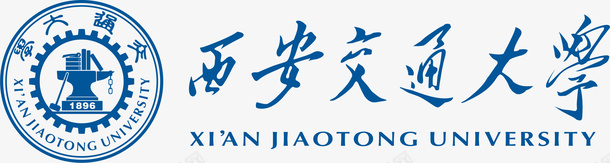 工业交大校徽交大logo横版组合蓝图标图标