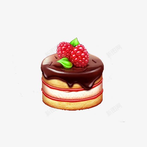 写实化小蛋糕png免抠素材_88icon https://88icon.com 桑葚 美食 蓝莓 蛋糕