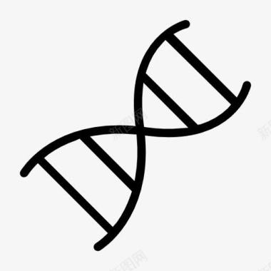 结构生物学dna双螺旋结构标志图标图标