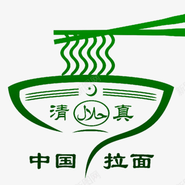 风味小吃面食兰州拉面logo商业图标图标