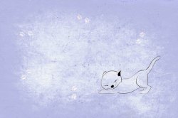 小猫纹理可爱卡通小猫与纸张背景高清图片