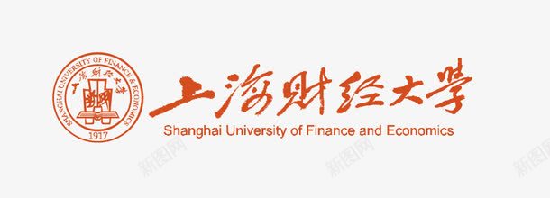 大学插画上海财经大学图标图标