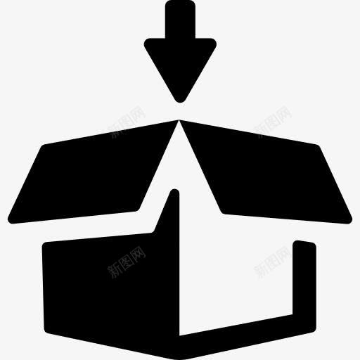 发货包装盒图标png免抠素材_88icon https://88icon.com 包 包装 包送货 向下箭头 工具和器具 物流配送 电子产品包装盒 盒 箱