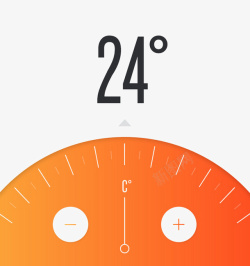 温度表橙色温度表高清图片
