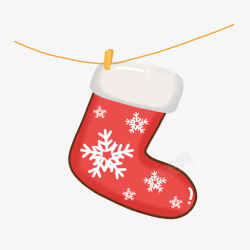 圣诞节可爱装饰袜子素材