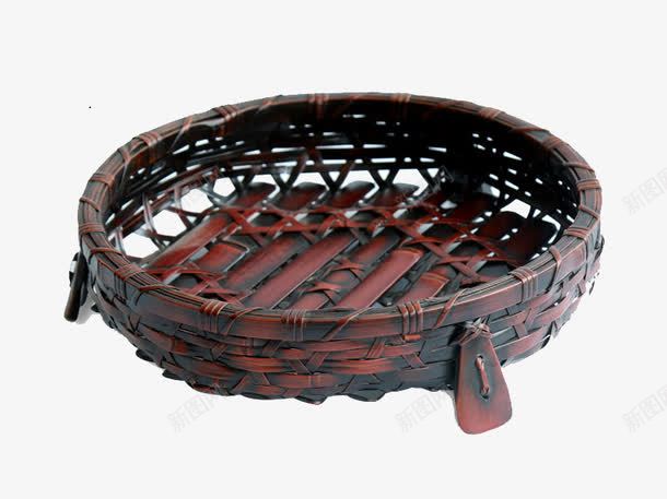 圆筐果篮png免抠素材_88icon https://88icon.com 产品实物 圆筐果篮 收纳篮 竹子框 竹编织制品 竹编茶具 简约竹制茶盘