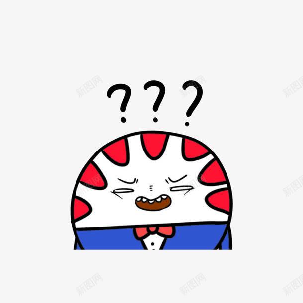 尴尬疑惑的猫png免抠素材_88icon https://88icon.com 卡通 尴尬疑惑的猫 满满的疑问 表情图 问号脸