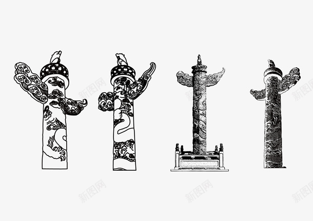 华表矢量图ai免抠素材_88icon https://88icon.com 81 EPS矢量 免抠 华表免抠 大图 高清 矢量图