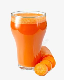 一杯果汁一杯胡萝卜汁高清图片