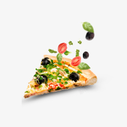 美味蔬菜披萨素材