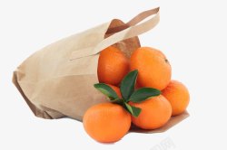 蜜橘一袋柑桔高清图片