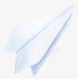 浅蓝色纸飞机玩具素材