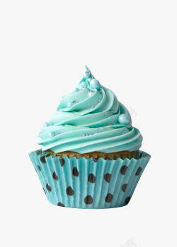 星形蓝色蛋糕蓝色旋转的奶油蛋糕实物高清图片