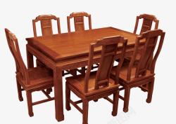 红木餐桌素材