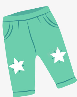 绿色裤子绿色卡通宝宝裤子矢量图图标高清图片