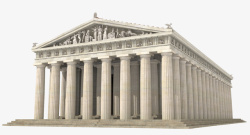 希腊罗马神庙花纹柱子石头亭子希腊神庙高清图片