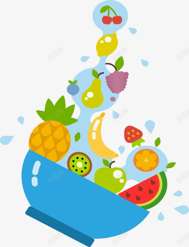 一碗水果沙拉png免抠素材_88icon https://88icon.com 减肥餐 水果沙拉 维生素 补充营养
