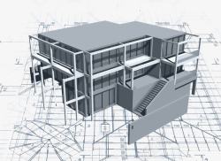 建设三维模型建筑施工图高清图片