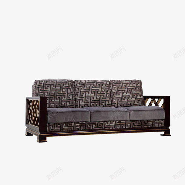 实物新中式沙发png免抠素材_88icon https://88icon.com 实物图 家具家居 新中式沙发 暗色沙发