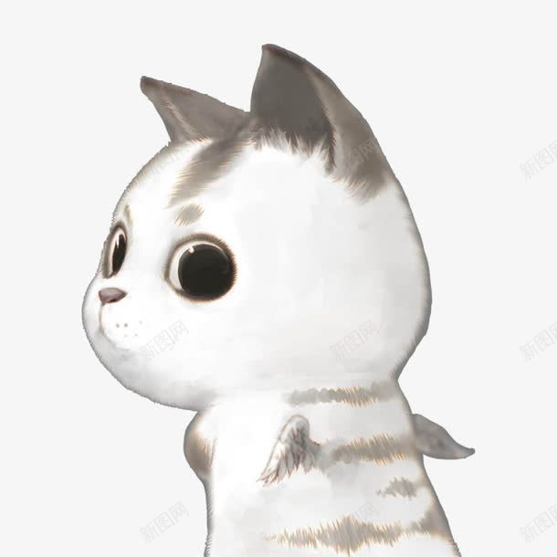 白灰色可爱天使猫png免抠素材_88icon https://88icon.com 可爱萌宠 天使与魔鬼 天使猫 手绘 手绘猫狗 日系超萌简笔画 猫简笔画 白灰色 翅膀