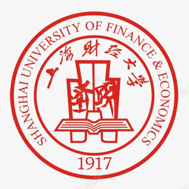 红色的饮料瓶红色简约上海财经大学logo图标图标