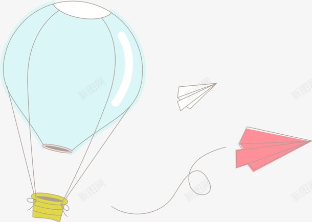 卡通漫画热气球纸飞机png免抠素材_88icon https://88icon.com 卡通 抓气球的熊 漫画 热气球 空气球 纸飞机图案 飞机