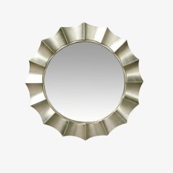 金属勺子金属边框圆镜高清图片