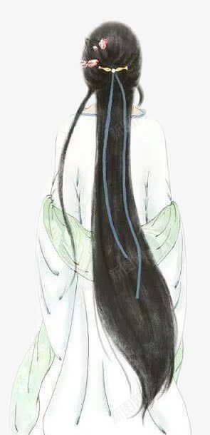 古风背影png免抠素材_88icon https://88icon.com 古装 古风 古风衣服 漫画背影 矢量素材 背影 走路背影 长发少女 长直发