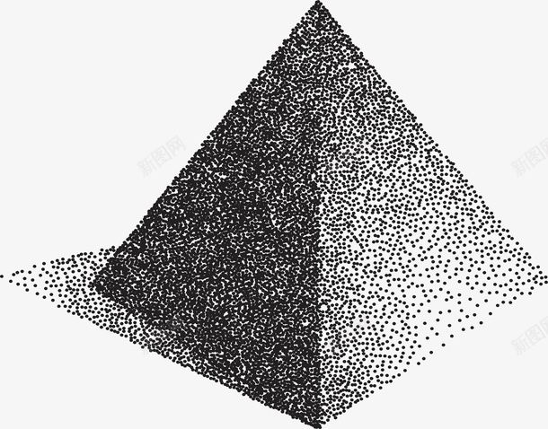 立体三角锥矢量图eps免抠素材_88icon https://88icon.com 三角锥 几何体 矢量png 立体几何 颗粒 颗粒拼图 矢量图