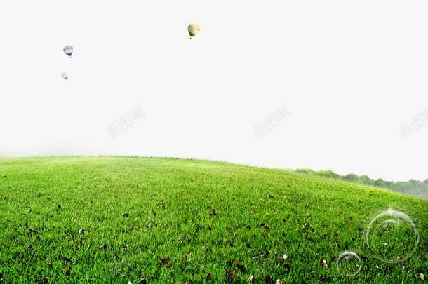 绿地热气球装饰元素png免抠素材_88icon https://88icon.com 热气球 生态农场 绿色 网站装饰 自然