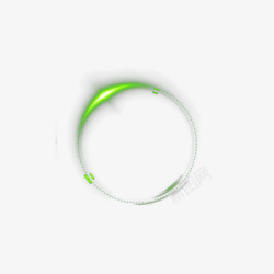 绿色圆环光源元素素材