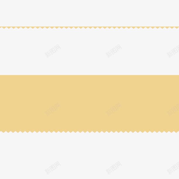 黄色清新锯齿标签png免抠素材_88icon https://88icon.com 标签 清新 锯齿 黄色