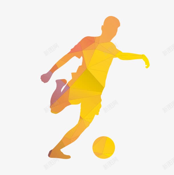 踢足球的运动员png免抠素材_88icon https://88icon.com 足球 足球运动员3d 踢足球剪影 踢足球的运动员 运动员剪影 黄色人物剪影